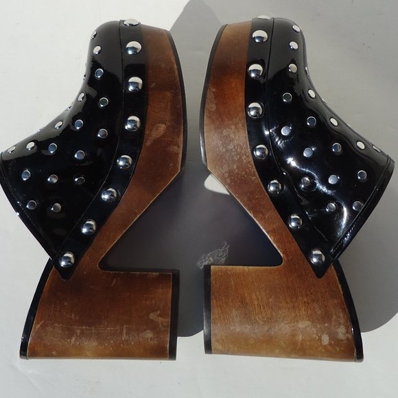 SIZE 36.5. MARC by MARC JACOBS “Dylan” wooden clogs. - Picture 8 of 16